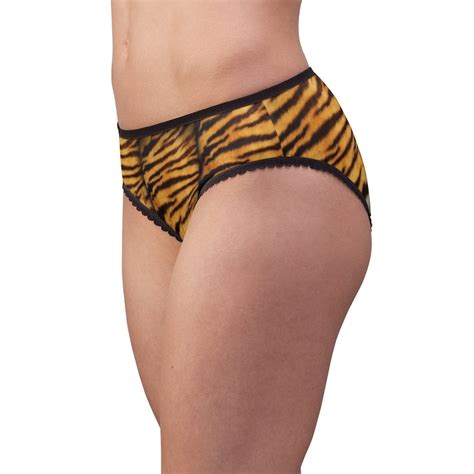 Tiger Textured Panties Tiger Textured Underwear Briefs Etsy
