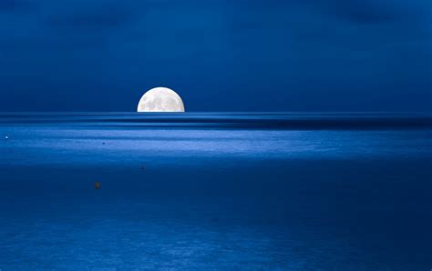 Nature Moon Water Night Sea Wallpapers Hd Desktop And Mobile