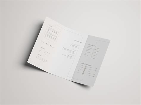 Personal Resume Trifold Brochure On Behance