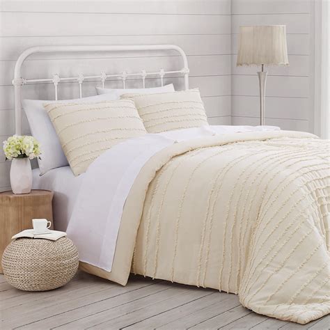 Prairie By Rachel Ashwell Queen Textured Stripe Comforter Set In Almond