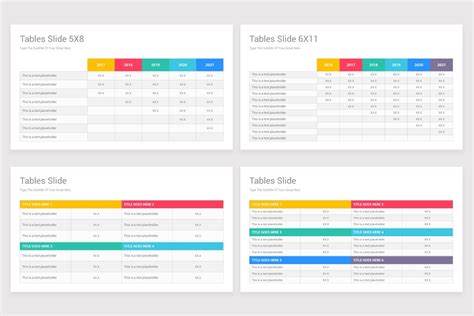 Tables Powerpoint Presentation Template Nulivo Market