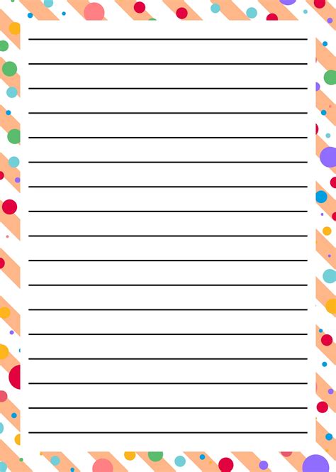 Christmas Lined Paper With Borders 8 Free Pdf Printables Printablee