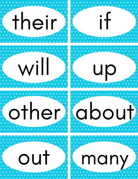 Help your child become a more confident reader with these sight word flash cards that you can cut out and tape around the house. Free Printable Sight Words Flash Cards | Sight word flashcards, Sight words printables, Sight ...