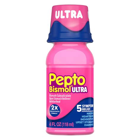 Pepto Bismol Ultra Liquid Upset Stomach And Diarrhea Relief Over The