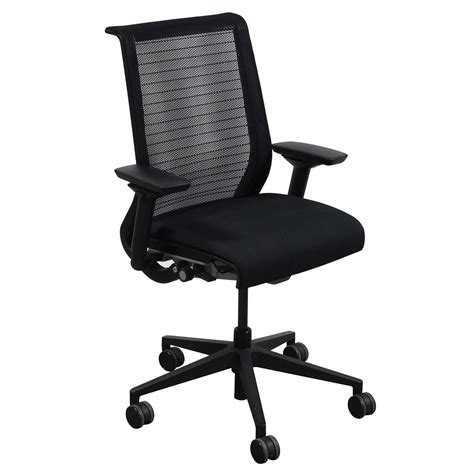 These seats are renowned to be especially think office chair by steelcase untangles this everyday struggle by using the integrated liveback system. Steelcase Think Used Task Chair, Black Mesh | National ...