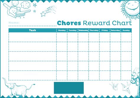 Weekly Chore Reward Chart 10 Free Pdf Printables Printablee