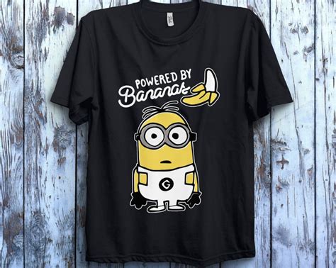 Despicable Me Minions Powered By Bananas Graphic Unisex T Shirt