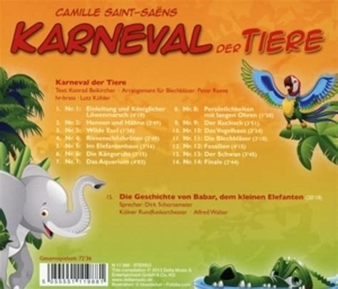 Karneval Der Tiere Cd Von Diverse Interpreten Bei Weltbildde