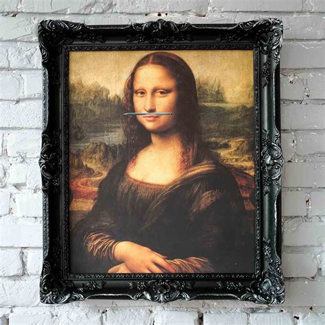 Mona Lisa Black Frame 15h X 13w X 15d Naformart Permanent