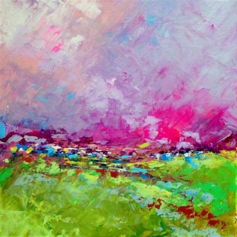 Abstract Landscape Remember Me Acrylic Painting On Canvas Size