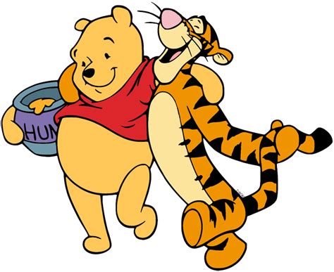 Winnie The Pooh Hugging Tigger