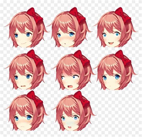 Ddlc Sayori Sprites Hd Png Download 960x9603225991 Pngfind Images And