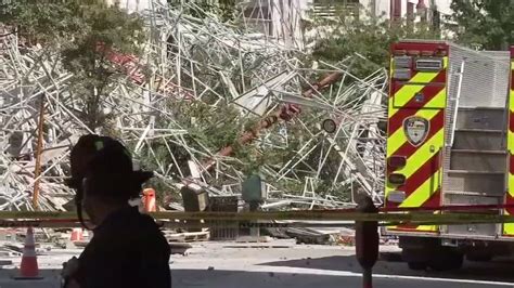 New Video Shows Scaffolding Collapse That Injured 6 Workers In Downtown