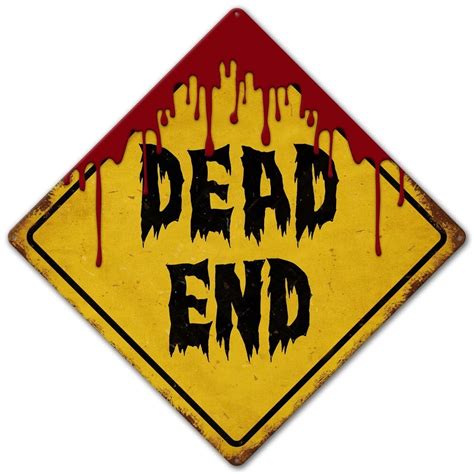 Dead End Vintage Metal Sign · Vintrosigns · Online Store Powered By
