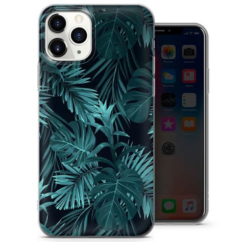 Tropical Phone Case Leaves Cover Fit For Iphone 12 Pro Max Etsy