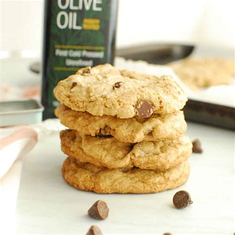 Olive Oil Chocolate Chip Cookies Snacking In Sneakers