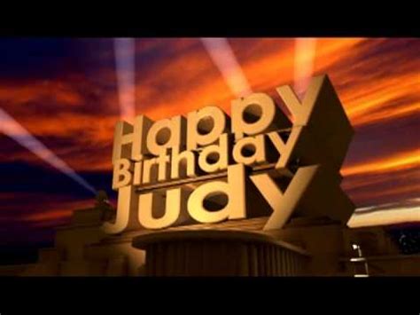 Happy Birthday Judy - YouTube