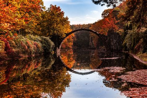 Herbstlandschaft Foto And Bild Wasser Bäume Brandenburg Bilder Auf