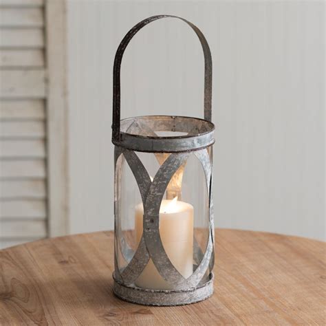 Farmhouse Style Bristol Pillar Candle Lantern