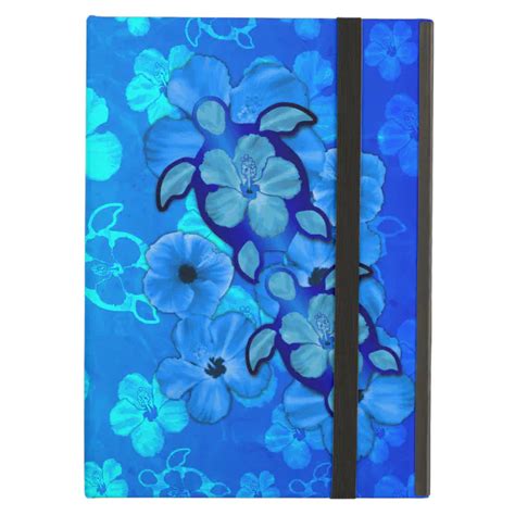 Blue Hibiscus And Honu Turtles Cover For IPad Air Zazzle