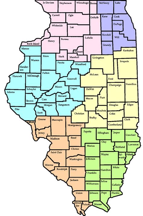 Illinois Map By Towns