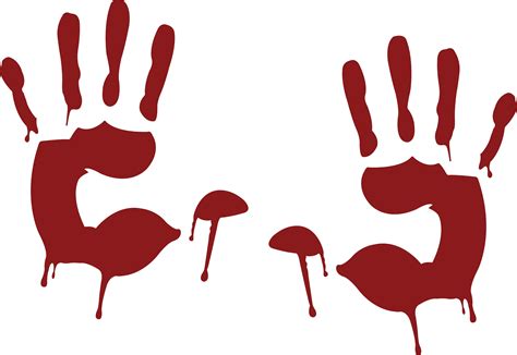 Bloody Hands Svg File Bloody Hands Clipart Bloody Hands Svg Etsy