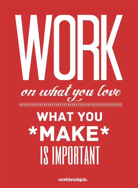 Love Your Job Typography Design Posters A Depiction
