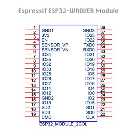 Схема Esp32 38 Pin 91 фото