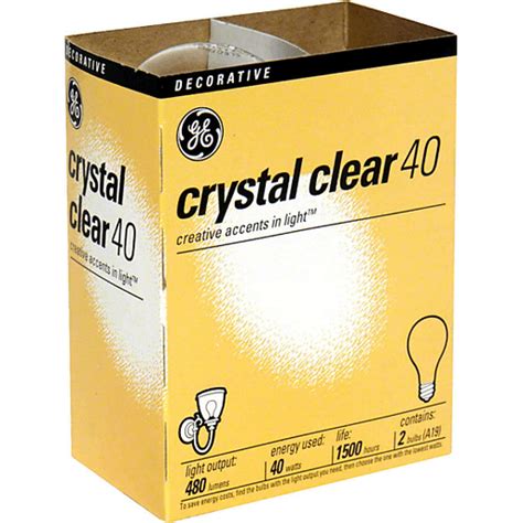 Ge Decorative Bulbs Crystal Clear 40 Watts Health And Personal Care