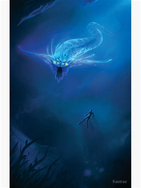 Subnautica Ghost Leviathan Poster By Kastraz Redbubble Subnautica