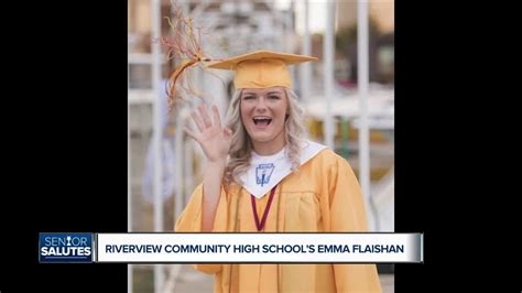 Wxyz Senior Salutes Riverview Community High Schools Emma Flaishan