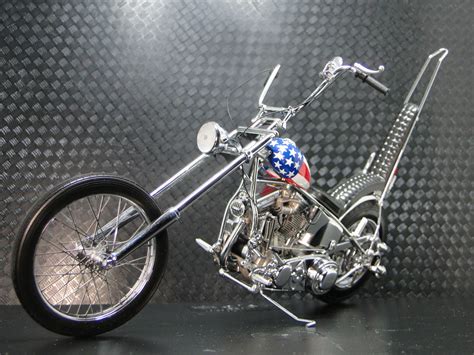 Easy Rider Harley Davidson Built Motorcycle Chopper Captain America Model Motorcycle
