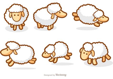 Cute Sheep Vectors 85746 Vector Art At Vecteezy