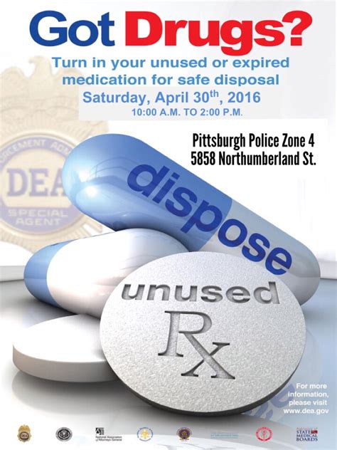 Prescription Drug Disposal Day Sat 430 10am 2pm