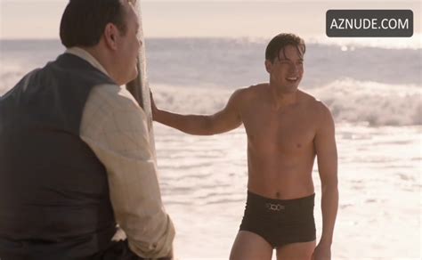 Dominic Sherwood Shirtless Bathing Suit Scene In Penny Dreadful City