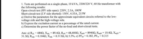 • most ldos have high psrr at lower frequencies • having high psrr over a large bandwidth is what distinguishes performance ldos. Solved: 1. Tests Are Performed On A Single-phase, 10 KVA, ... | Chegg.com