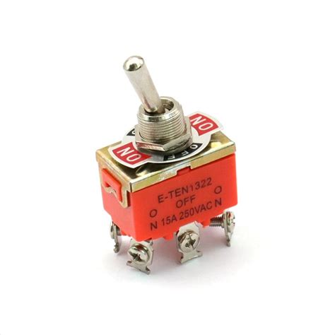 E Ten1322 Interruptor Bipolar On Off On Palanca 250v 15a Ac Tienda8