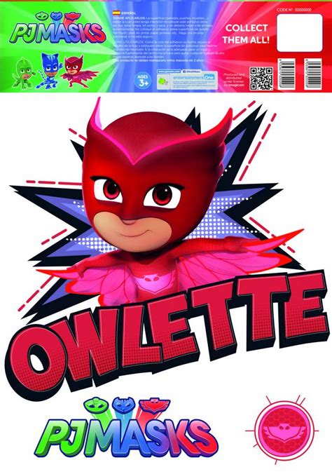 Pj Masks Owlette Wall Sticker Red Simbashopnl