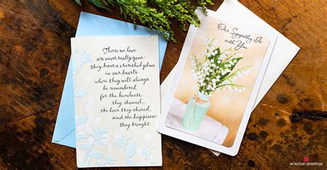 What To Write In A Sympathy Card American Greetings