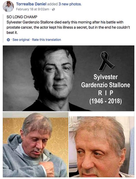 So Long Champ Sylvester Gardenzio Stallone Died Early This Morning