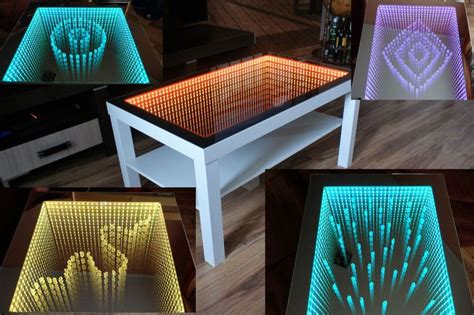 Unilad posted a video to playlist tech. Table LED 3D Coffee Table Illuminated INFINITY MIRROR ...