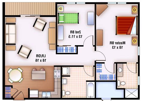 2 Bedroom Apartment Design Layouts