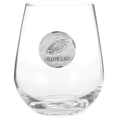 Philadelphia Eagles 15oz Stemless Wine Glass