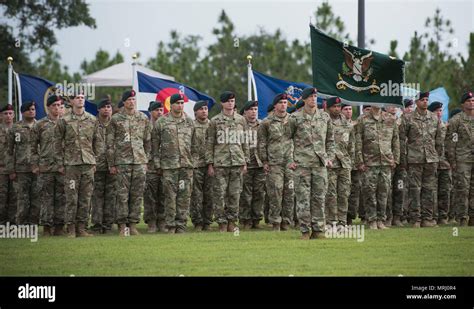 Green Berets From The 7th Special Forces Group Airborne Stand At