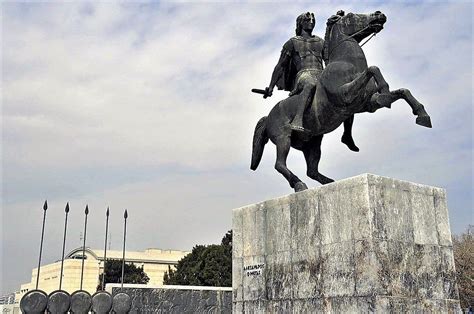Statue In Thessaloniki Of Alexander The Great Ο Μέγας Αλέξανδρος