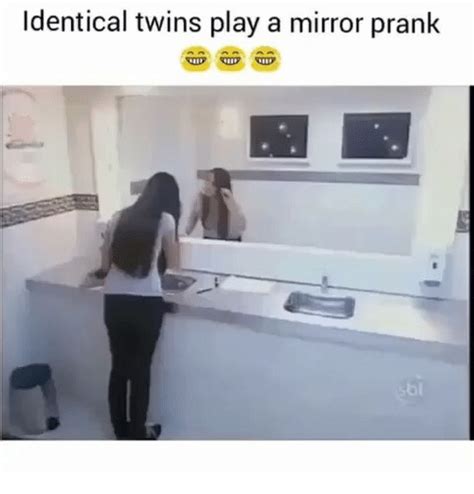 Identical Twins Play A Mirror Prank Meme On Meme