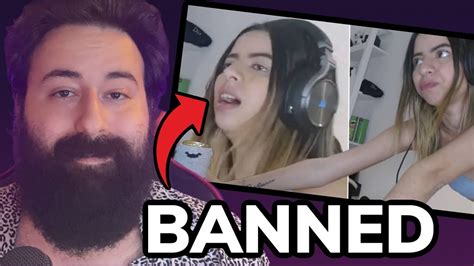 twitch girl banned for 7 days for being naughty live on twitch youtube