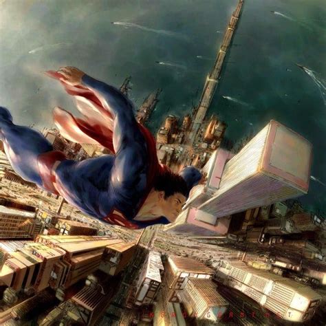 Artwork Superman In 5 Point Perspective By Keron Grant Dccomics