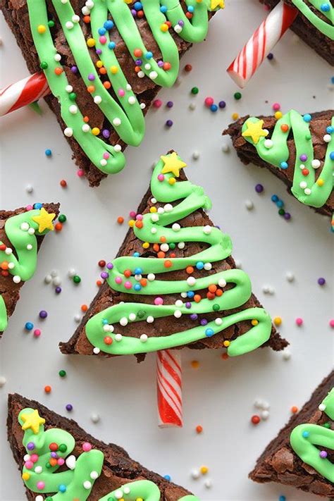 easy christmas tree brownies recipe edible christmas ts christmas snacks christmas treats