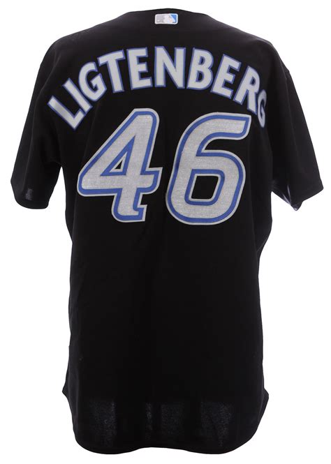 Lot Detail Kerry Ligtenberg Toronto Blue Jays Game Worn Alternate Jersey Mears Loa Team Coa